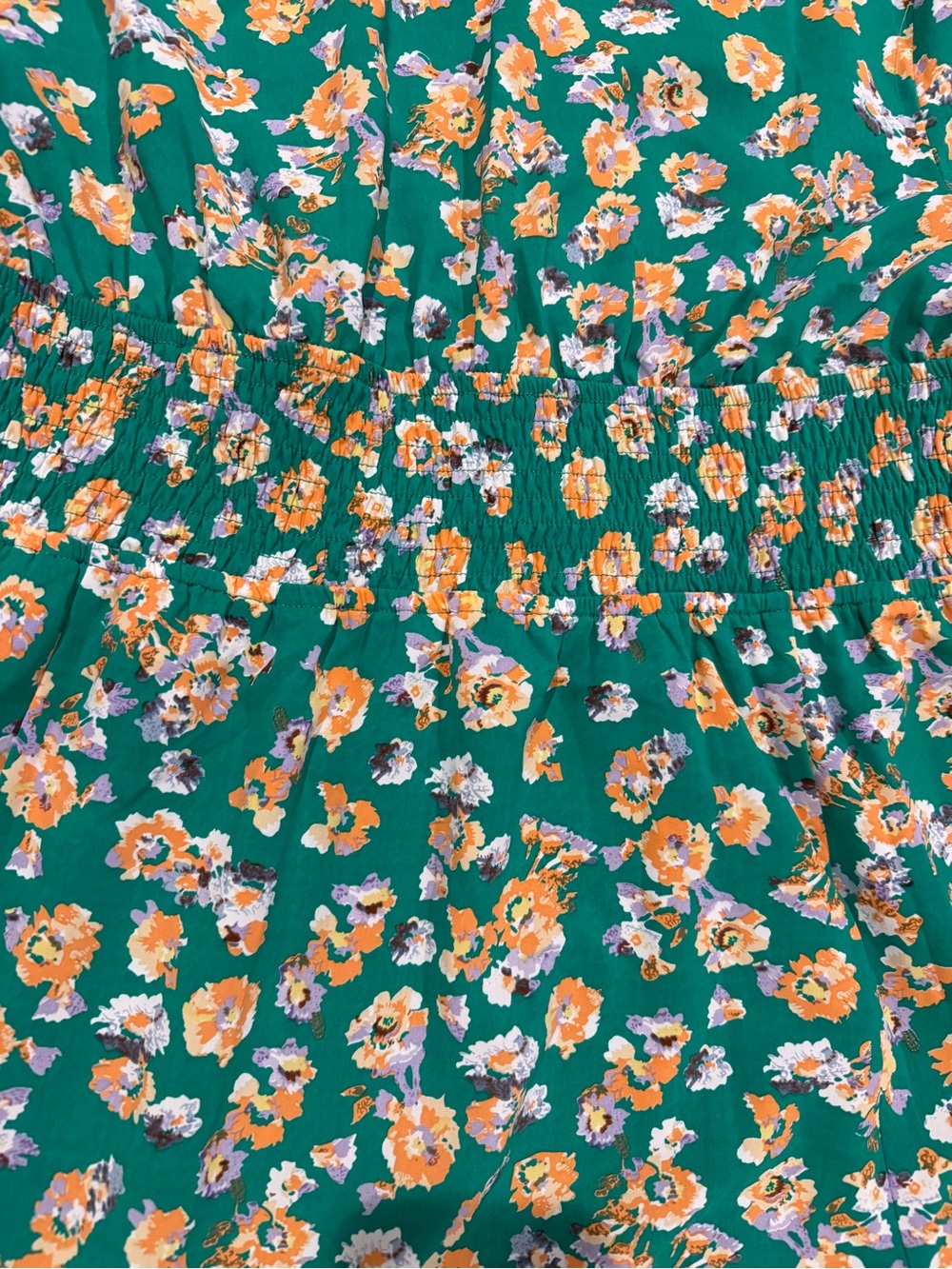 GiGio USA Green Floral Fit & Flare Dress Short Sleeve Size Medium - Picture 9 of 9